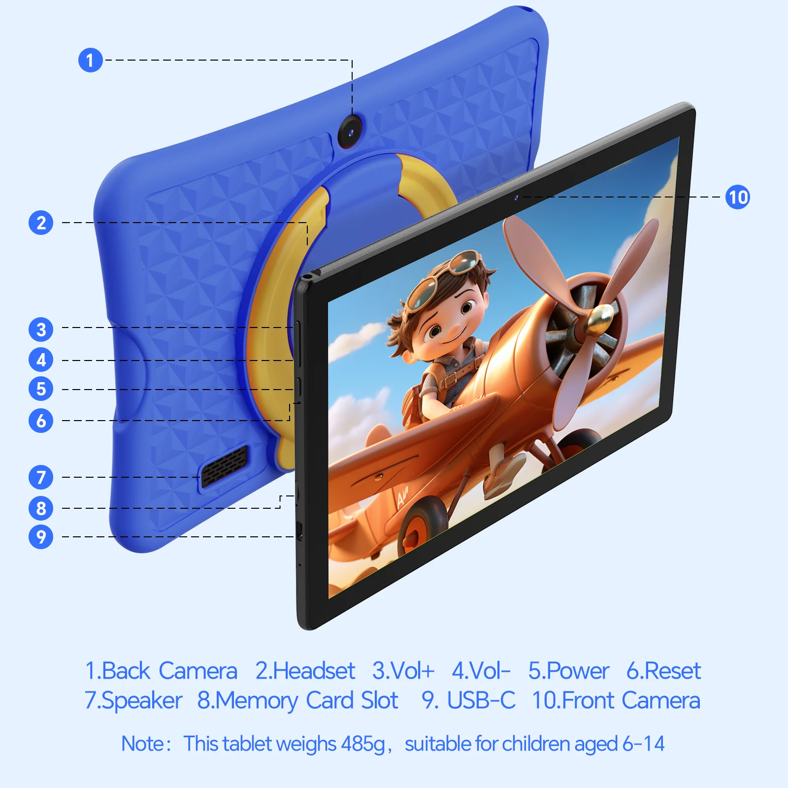 Digiland MID1050-AE | 10.1" Kids Tablet with Eye-Care Screen & Parental Controls - Image 6