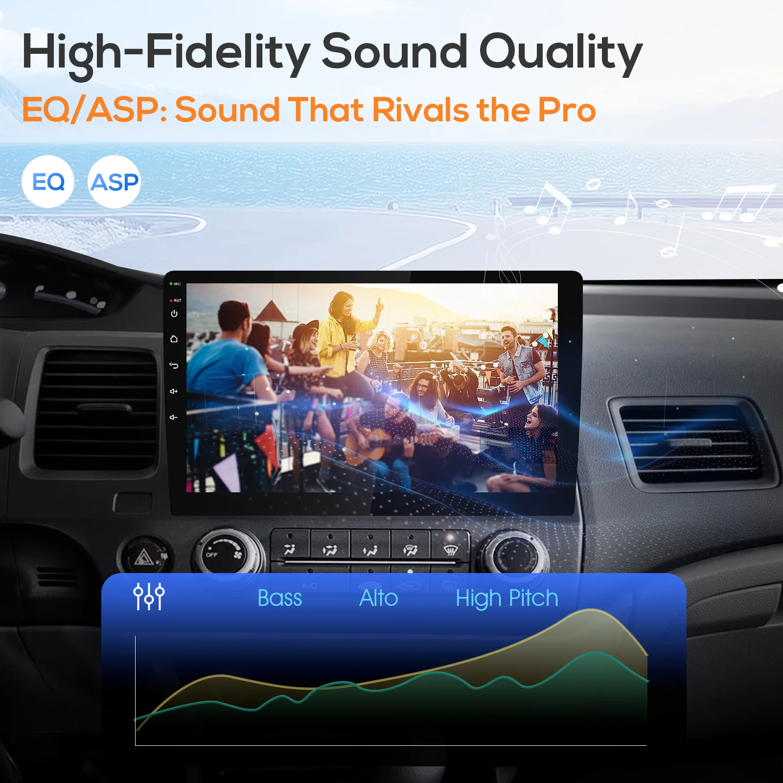 Huadio CVD1661-AJ 10.1" Double Din Car Stereo - Image 8