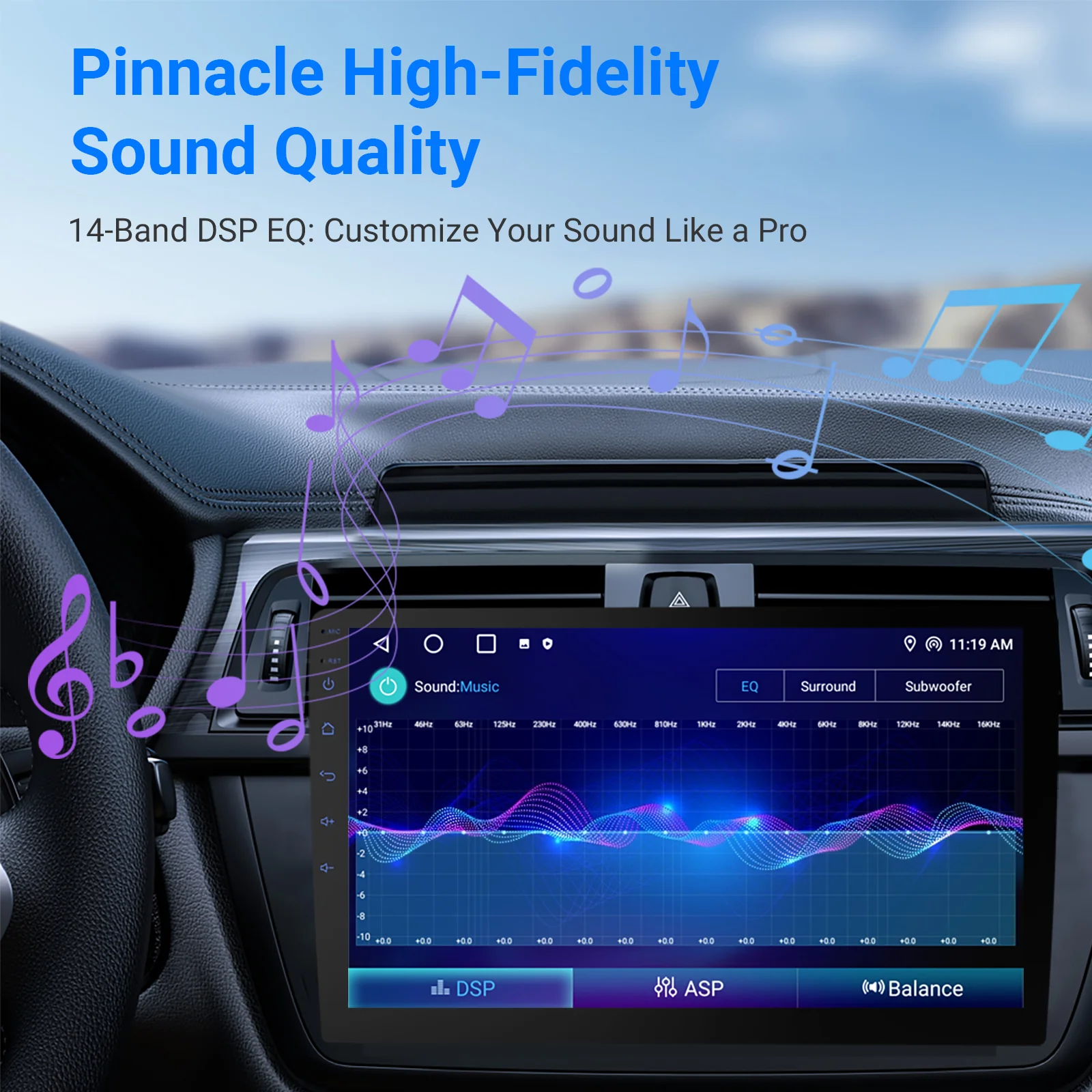 Huadio CVD9943-ZA 9" Double Din Car Stereo - Image 13