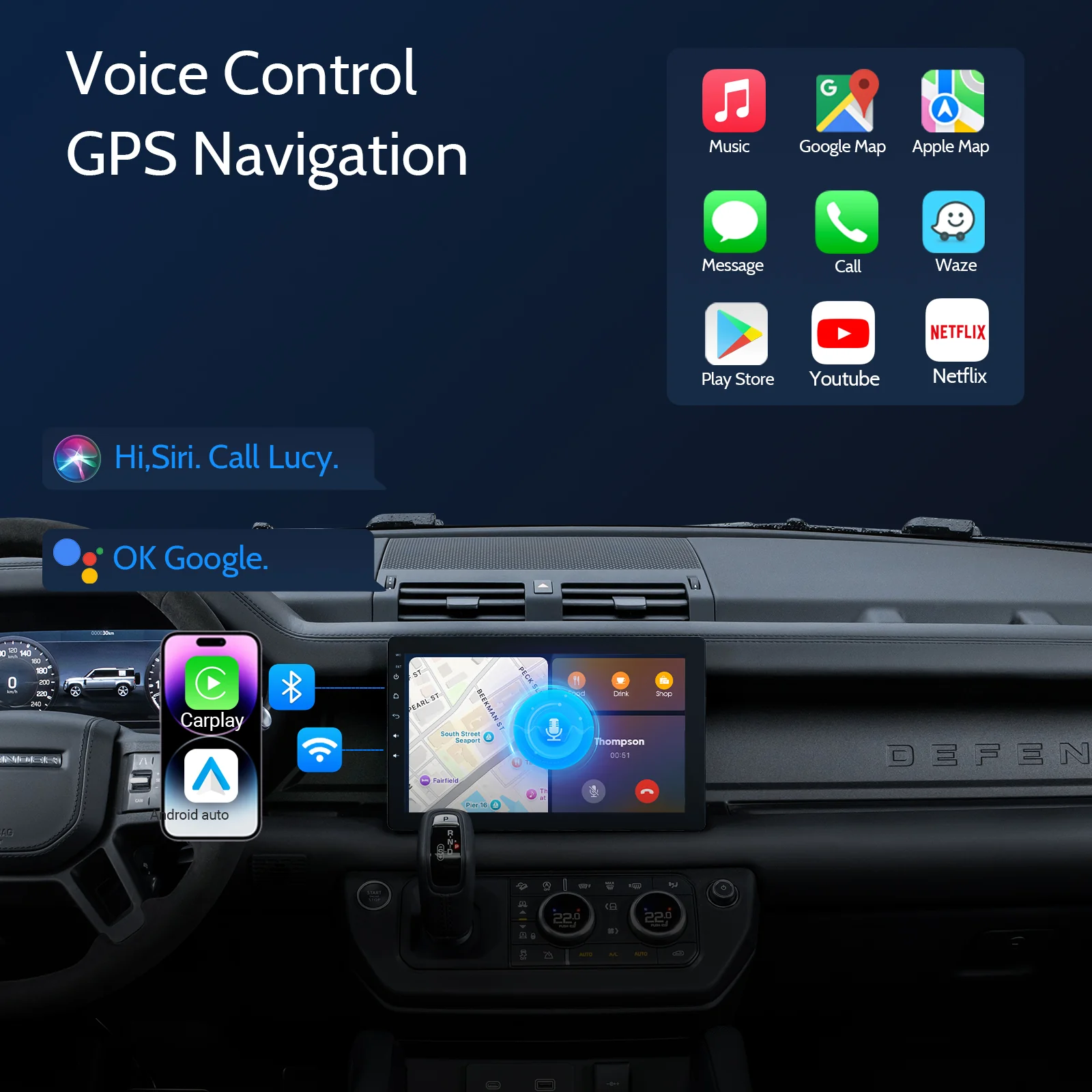 Huadio CVS1520A-AJ 10.1" Single Din Car Stereo - Image 13