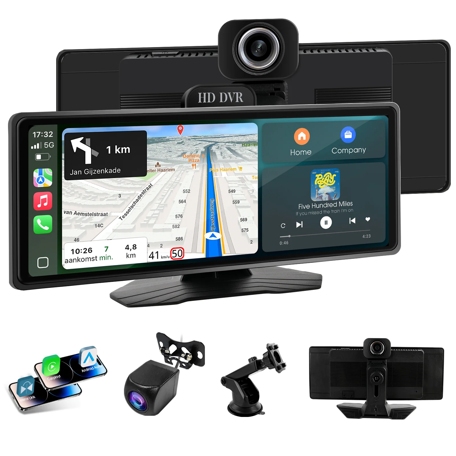 Huadio PND1001-AD 9.3" Portable Car Stereo - Image 3