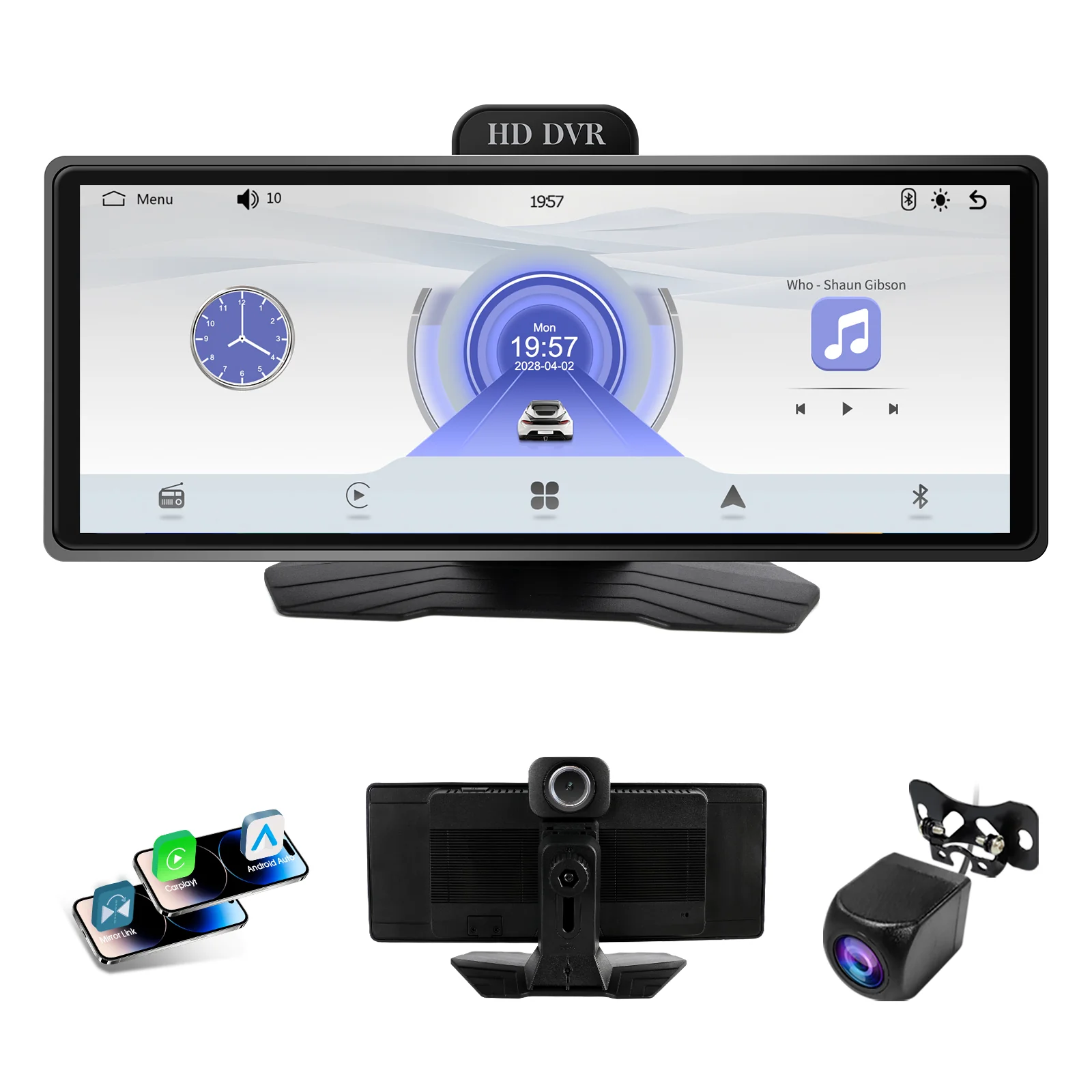 Huadio PND1001-AD 9.3" Portable Car Stereo - Image 4