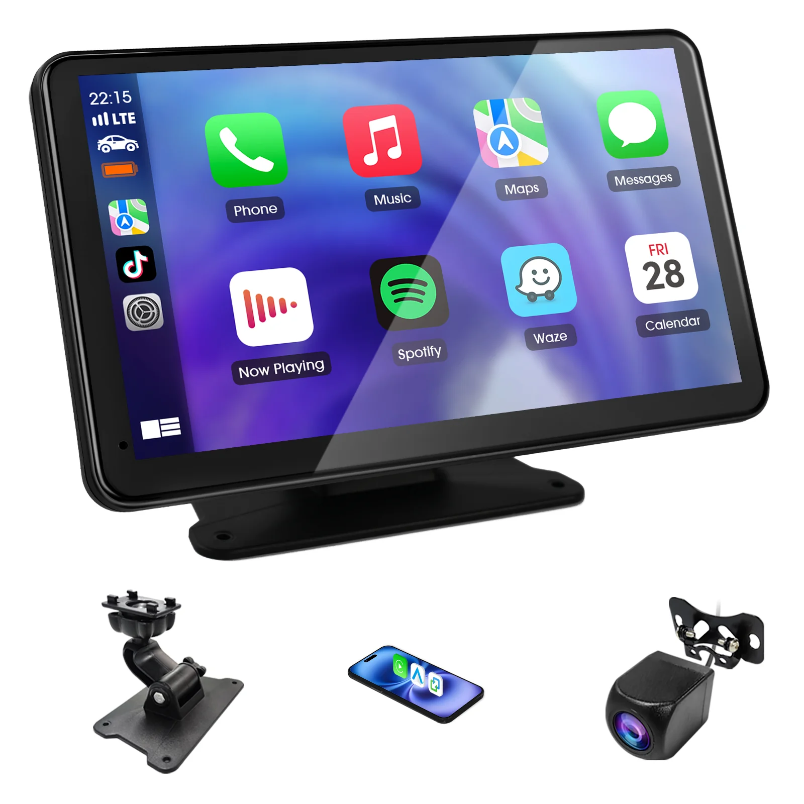 Huadio PND7002-AD 7" Portable Car Stereo - Image 4